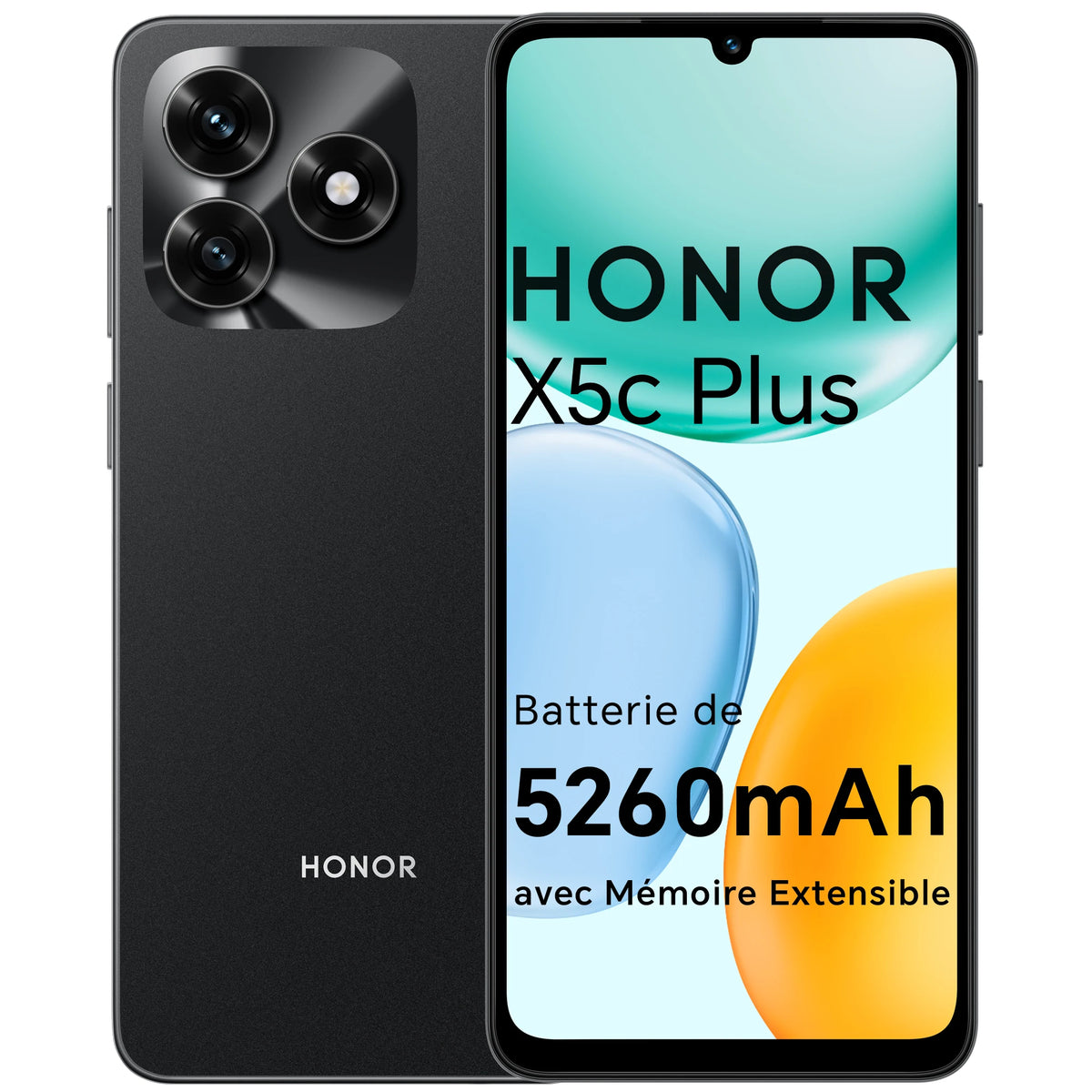 HONOR X5c Plus Dual-SIM NFC Smartphone, 5260mAh Battery, 6.74-inch 90Hz Comfort Display Phone, 50-megapixel Camera, Android 15, expandable up to 1 TB via MicroSD