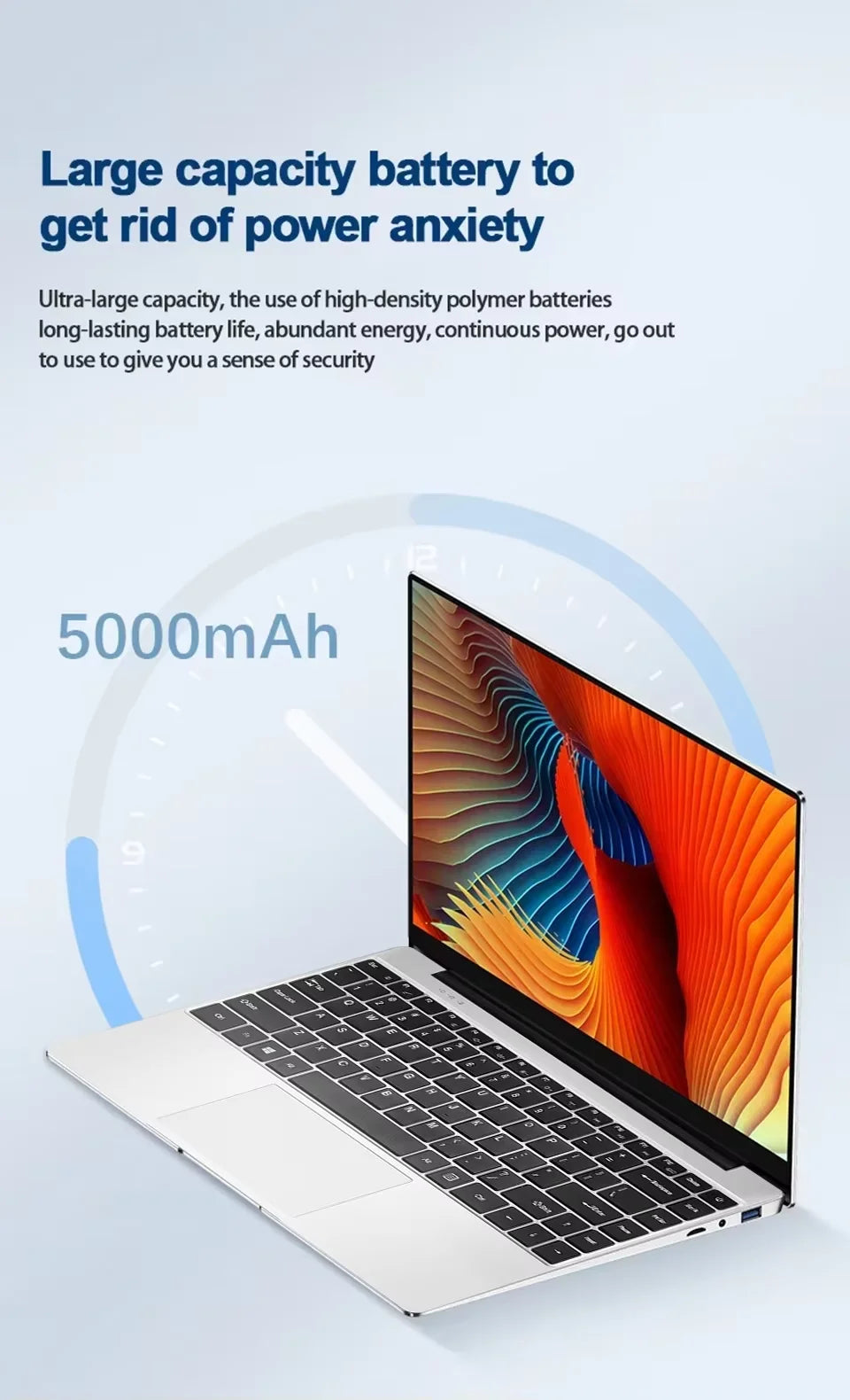 FUCHU – Nouvel ordinateur portable de bureau, Intel Atom A3950, 12 Go de RAM, SSD 2 To, PC Gaming, écran Full HD 1920 × 1080, ordinateur d’étude 14,1 pouces, Windows 11 Pro, ultra-fin.