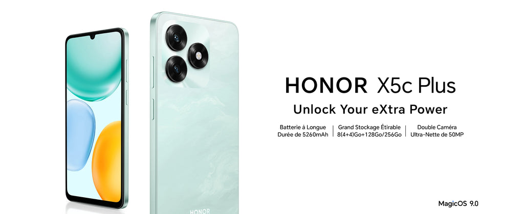 HONOR X5c Plus 5260mAh Battery, 6.74-inch 90Hz 50-megapixel Camera, expandable up to 1 TB via MicroSD