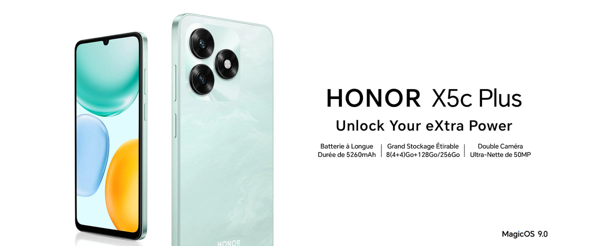 HONOR X5c Plus 5260mAh Battery, 6.74-inch 90Hz 50-megapixel Camera, expandable up to 1 TB via MicroSD