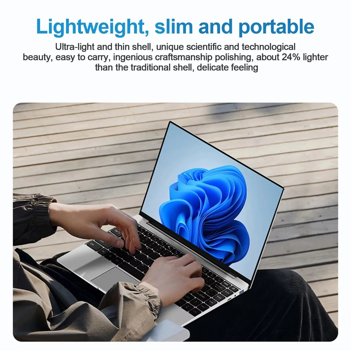 FUCHU 14,1" – Nouvel ordinateur portable, 16 Go de RAM DDR4, SSD 1 To ou 2 To, processeur Intel Core i3-6100U, ordinateur portable Windows 11 pour le travail de bureau, les études et les jeux.