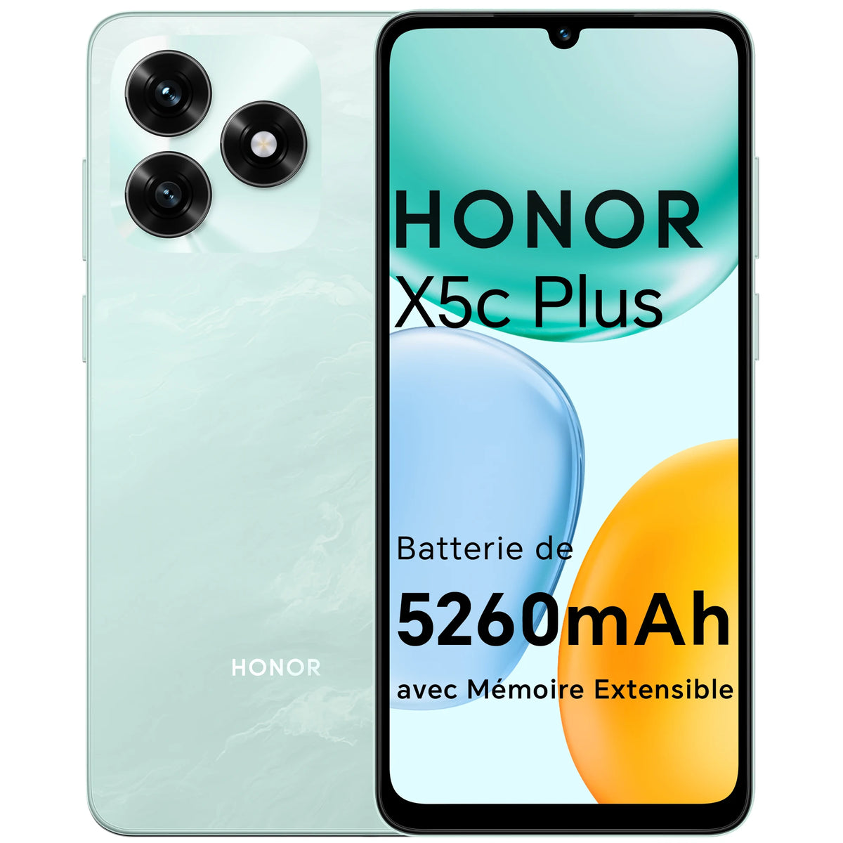 HONOR X5c Plus Dual-SIM NFC Smartphone, 5260mAh Battery, 6.74-inch 90Hz Comfort Display Phone, 50-megapixel Camera, Android 15, expandable up to 1 TB via MicroSD