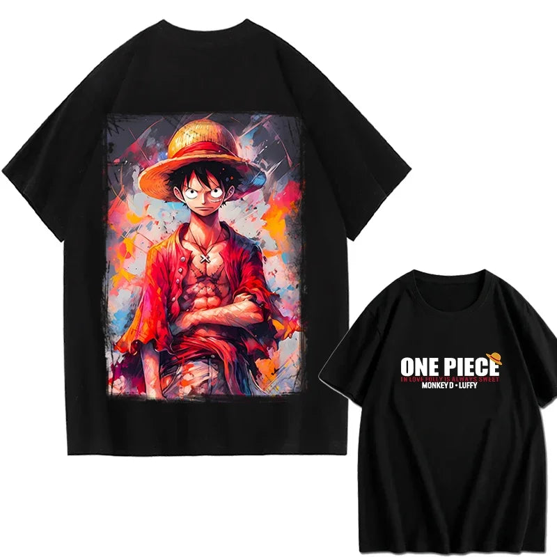 One Piece T-shirt Homme 100 % Coton – T-shirt Manga Japonais