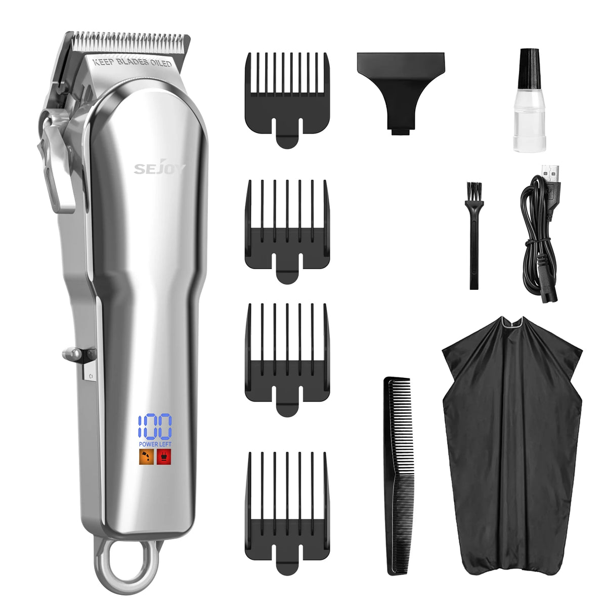 Tondeuse Professionnelle Cheveux, Rechargeable, Multiple Option