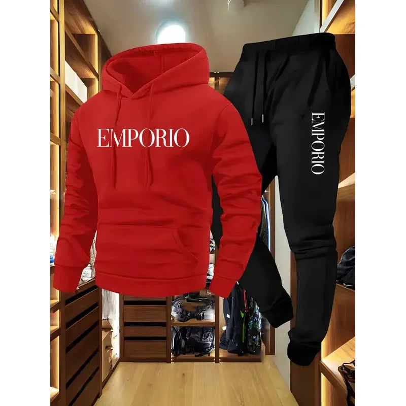 2025 EMPORIO Pull à capuche+pantalon jogging
