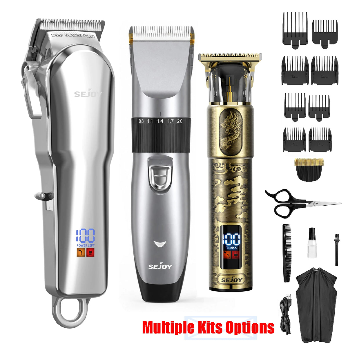 Tondeuse Professionnelle Cheveux, Rechargeable, Multiple Option