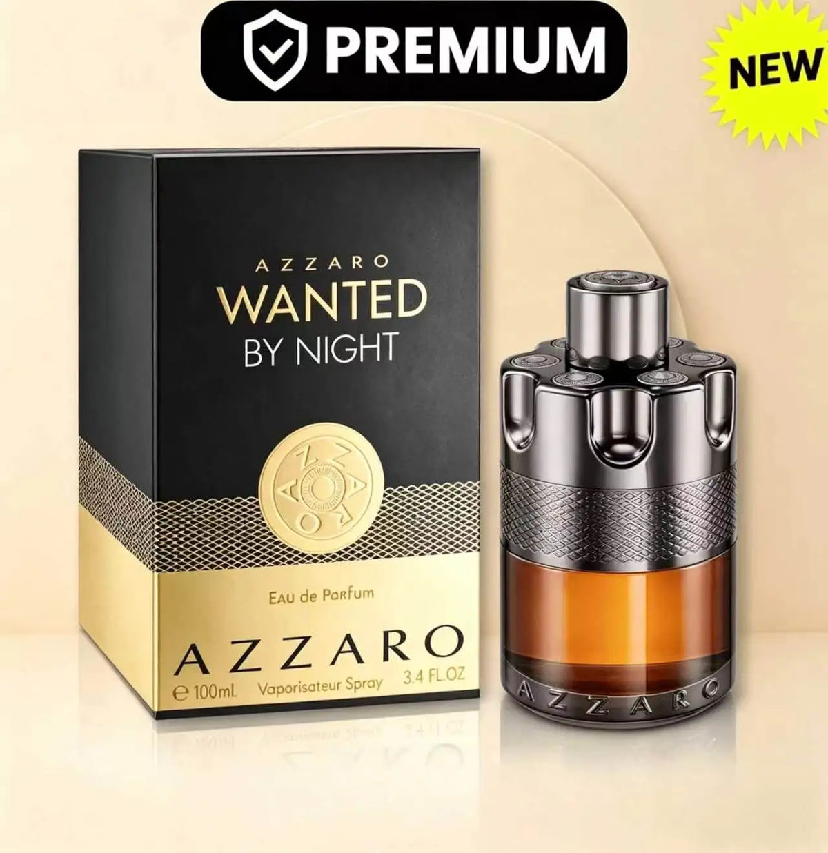 Azzaro Wanted By Night Eau De Parfum Homme 100ML With Original Longue tenue