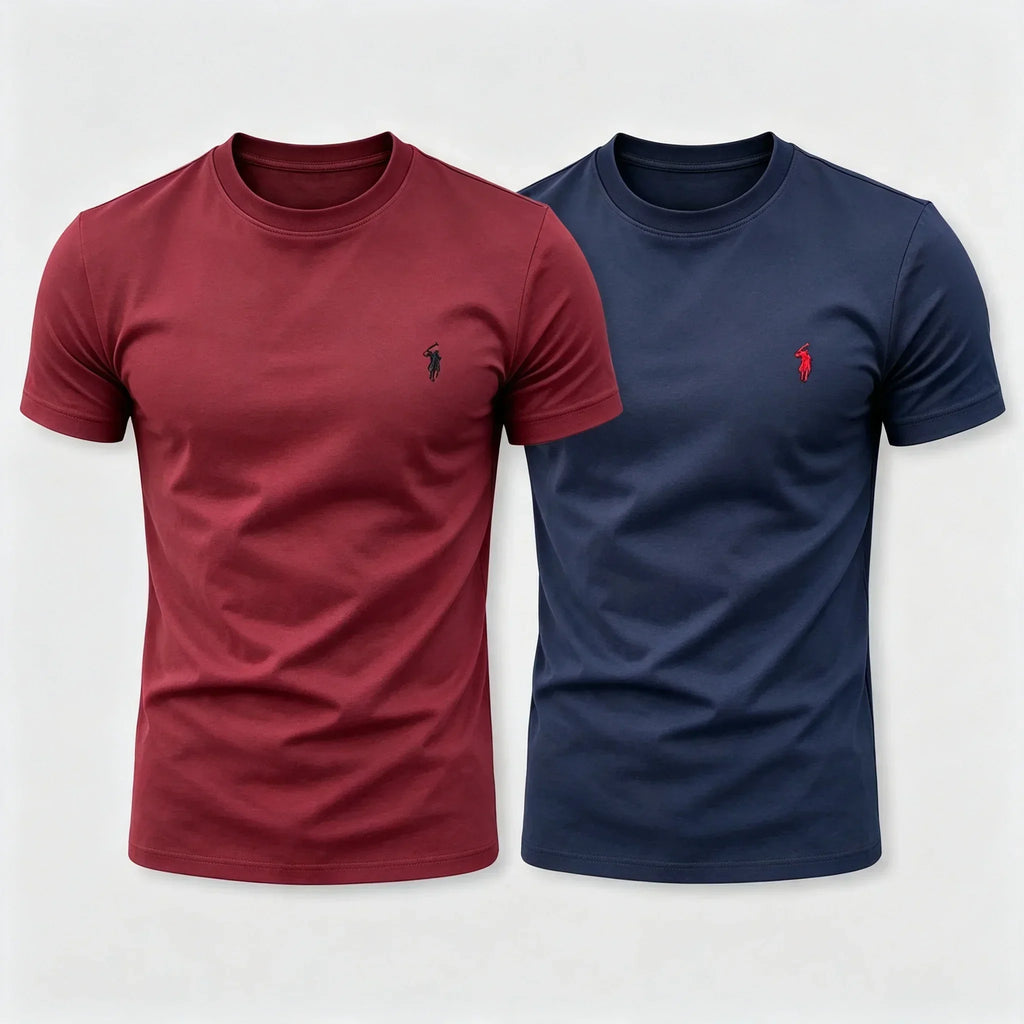 Ralph Lauren T-shirt 100% Pure Cotto, 2 Pieces