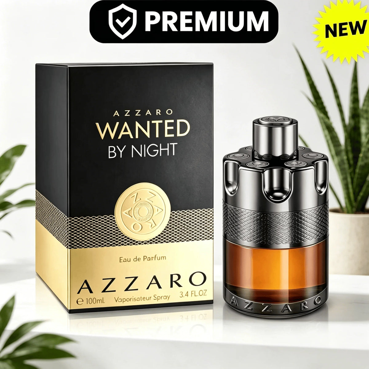 Azzaro Wanted By Night Eau De Parfum Homme 100ML With Original Longue tenue