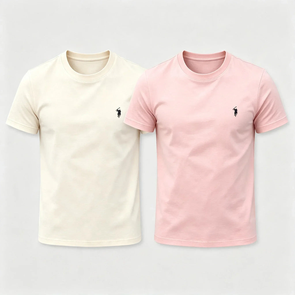 Ralph Lauren T-shirt 100% Pure Cotto, 2 Pieces
