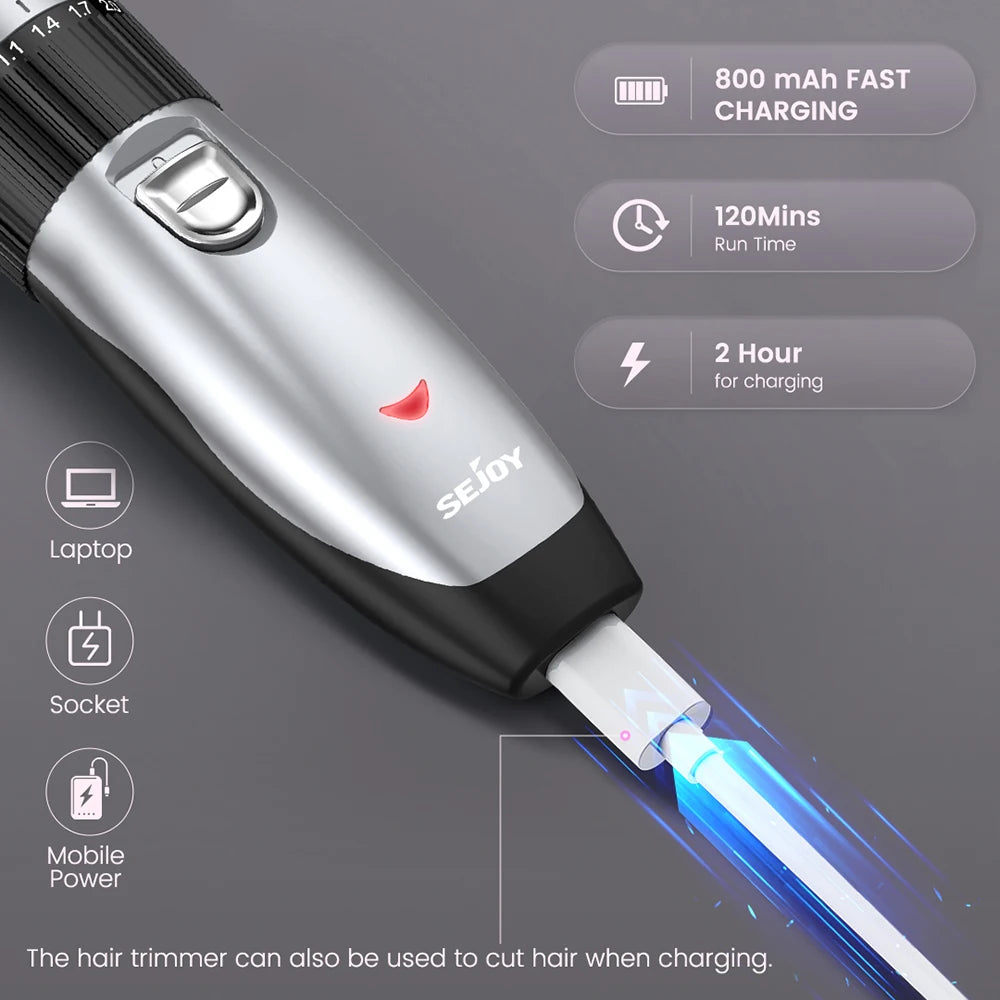 Tondeuse Professionnelle Cheveux, Rechargeable, Multiple Option