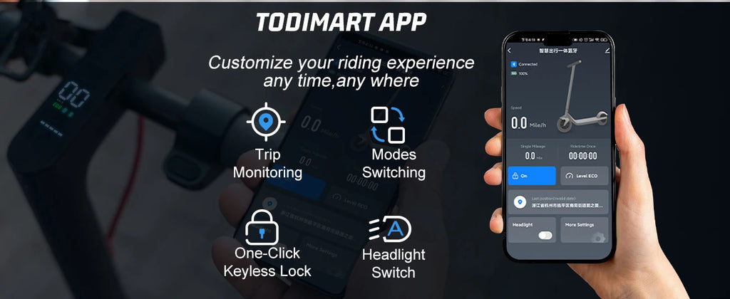 Trottinette électrique TODIMART T3 pour adultes, modèle urbain, batterie 36 V, vitesse maximale de 24,99 km/h, autonomie de 20 à 30 km, pliable, 3 vitesses réglables, idéale pour les trajets quotidiens en ville.