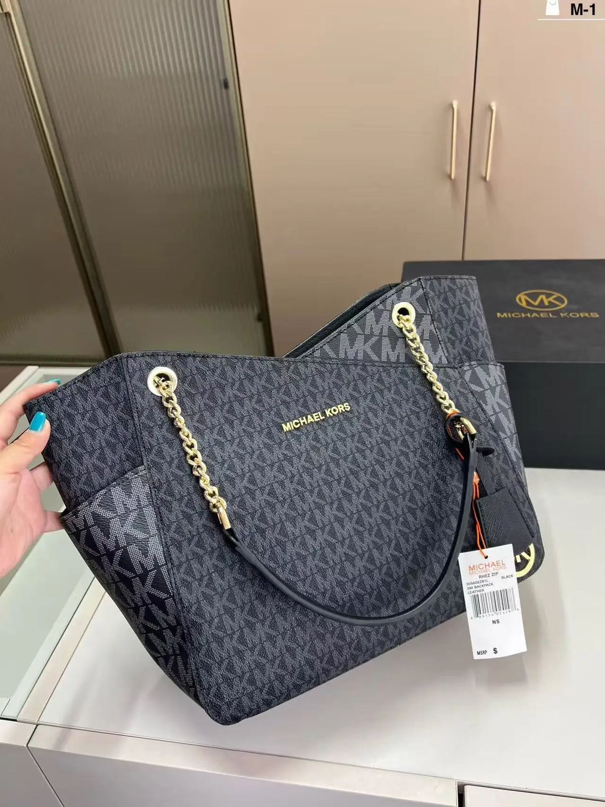 Brand new Michael Kors Jet Set classic high-quality travel chic printed women's tote bag