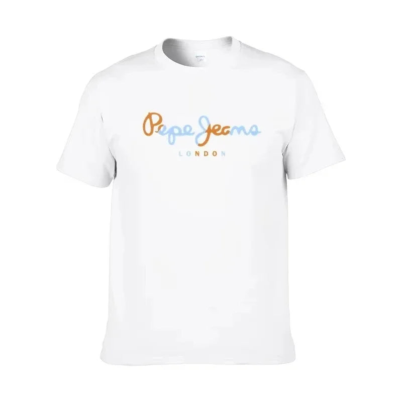 Pepe Jeans T-shirt homme respirant et à séchage rapide, manches courtes, col rond, idéal pour le sport et le style streetwear.