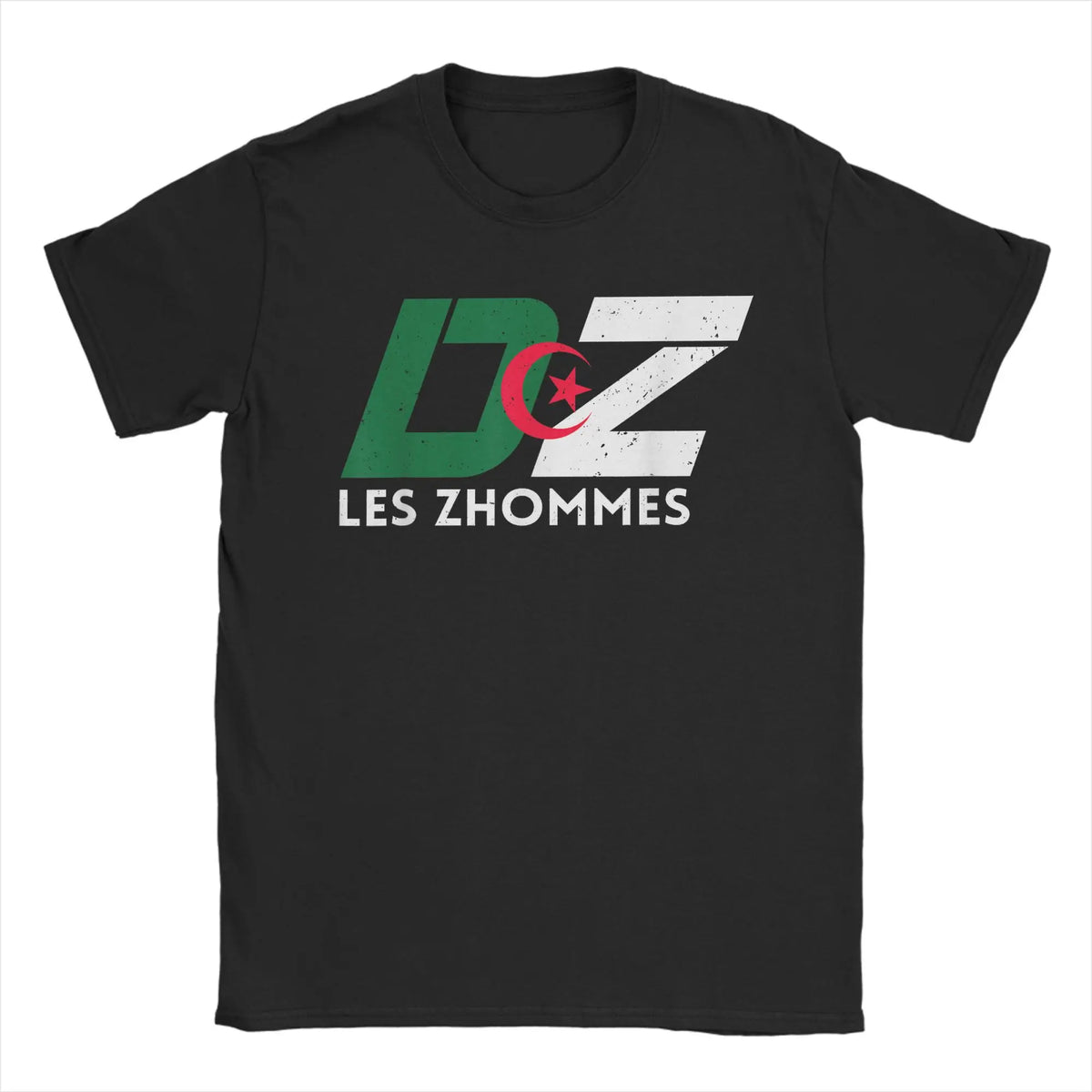 T-shirt Algérie DZ Les Zhommes 100% Coton – Maillot Supporter
