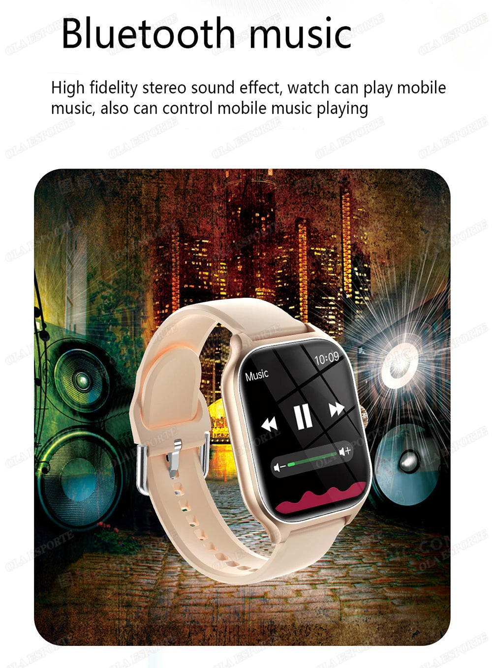 Smart Watch For Android IOS 1.83inch HD Display Bluetooth, Appel, Message, Alerte, Music, Sports, Multiple Mode Smartwatch Ht30