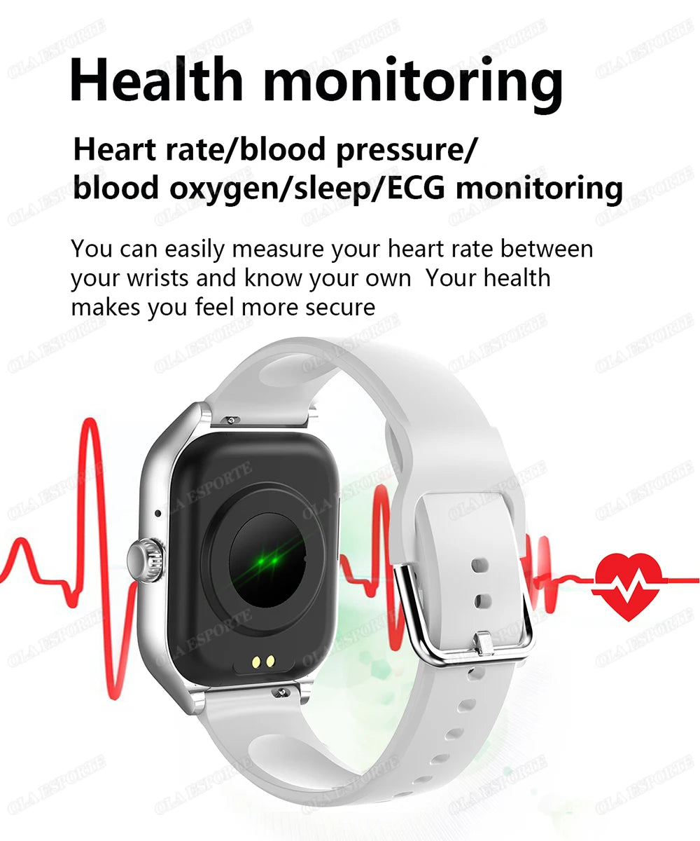 Smart Watch For Android IOS 1.83inch HD Display Bluetooth, Appel, Message, Alerte, Music, Sports, Multiple Mode Smartwatch Ht30