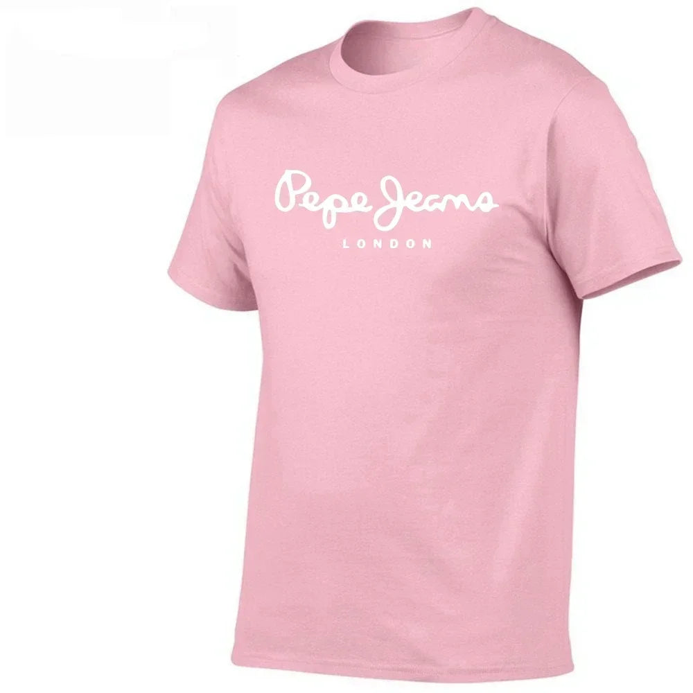 Pepe Jeans T-shirt homme respirant et à séchage rapide, manches courtes, col rond, idéal pour le sport et le style streetwear.