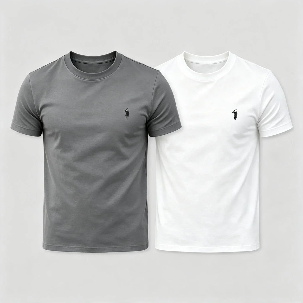 Ralph Lauren T-shirt 100% Pure Cotto, 2 Pieces