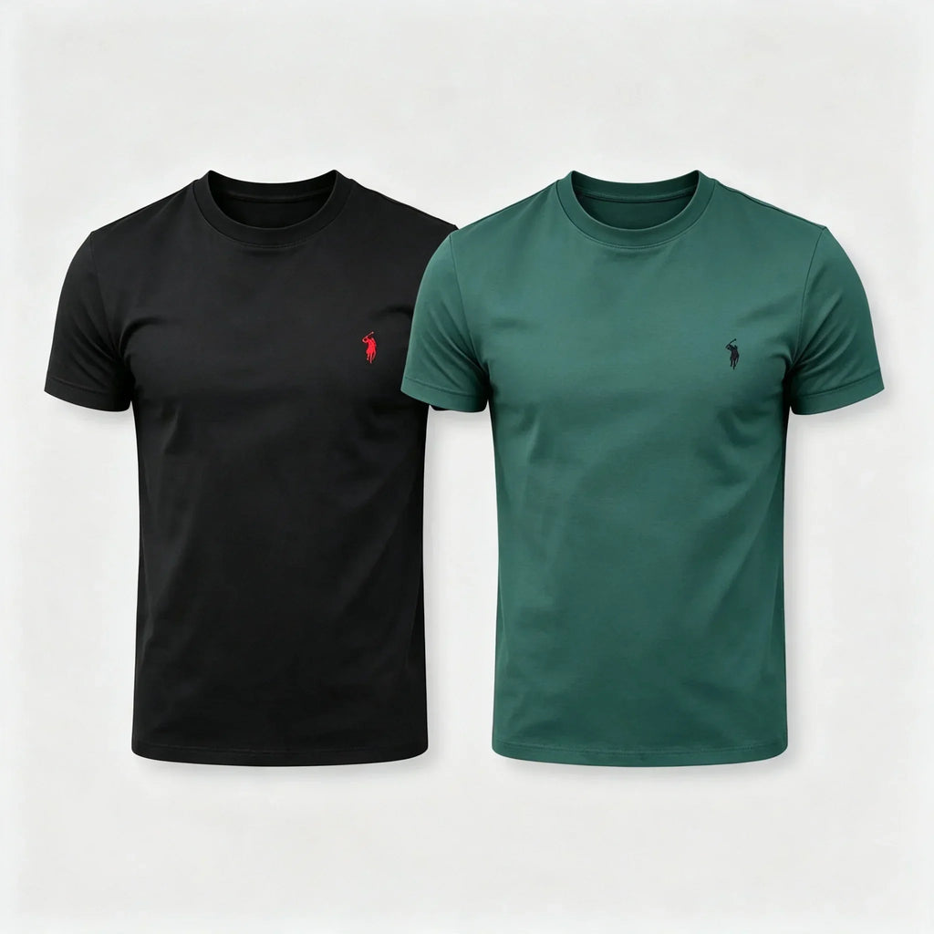 Ralph Lauren T-shirt 100% Pure Cotto, 2 Pieces