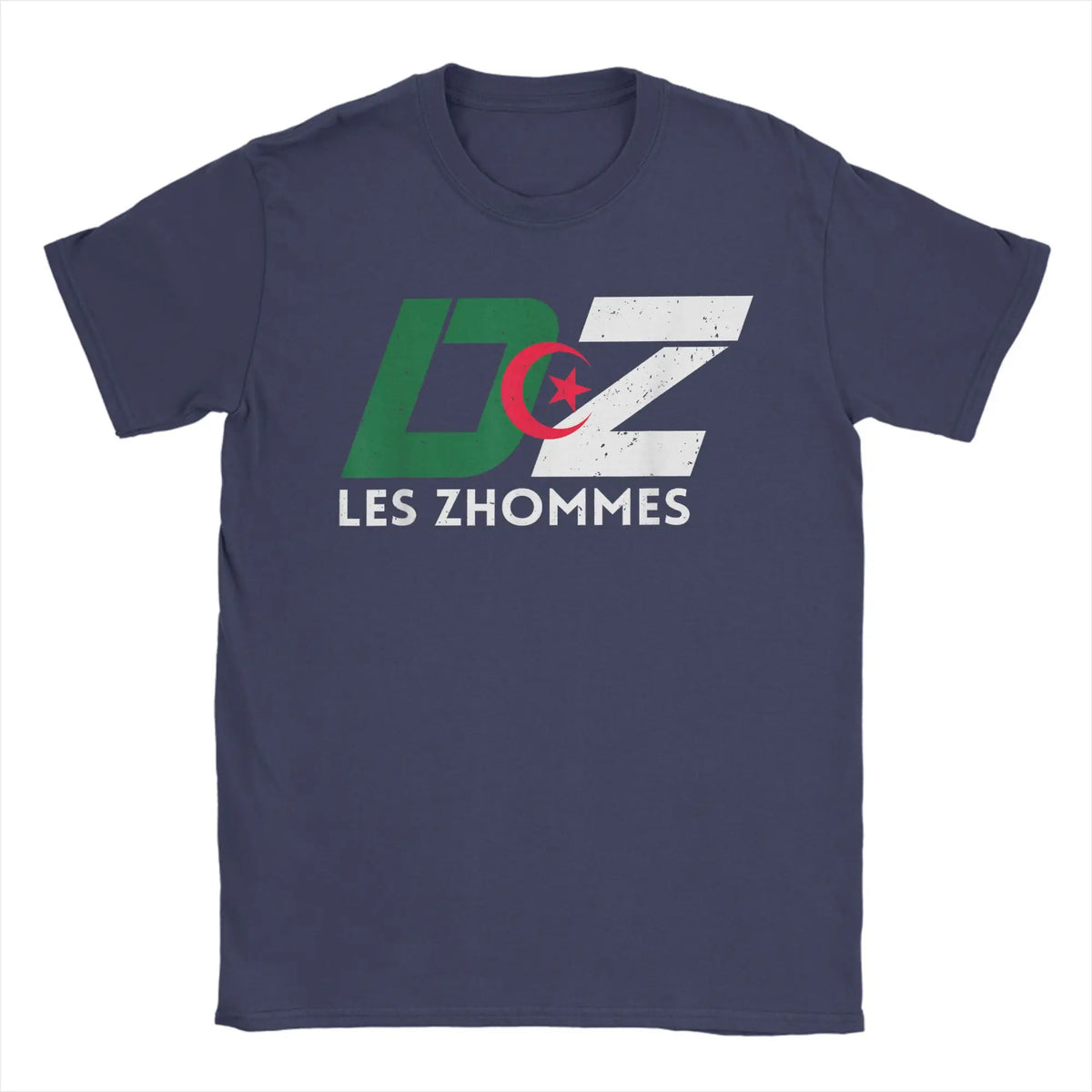 T-shirt Algérie DZ Les Zhommes 100% Coton – Maillot Supporter