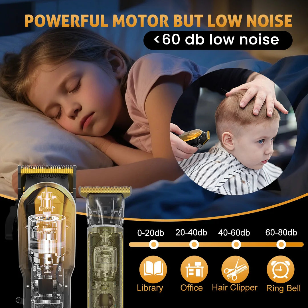 Tondeuse Professionnelle Cheveux, Rechargeable, Multiple Option