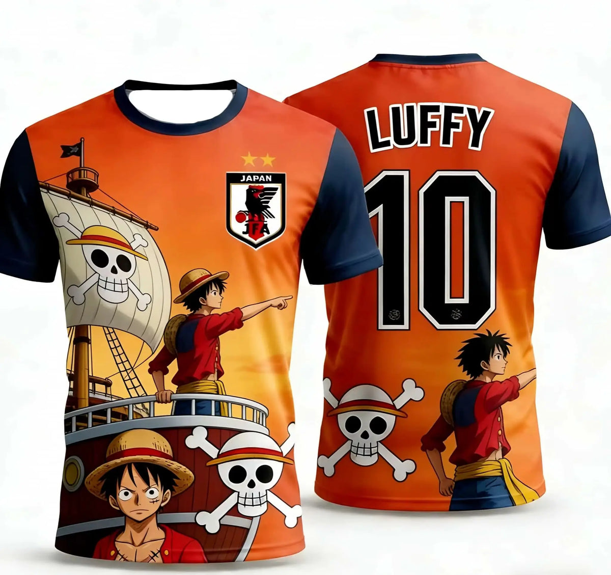 One Piece Luffy Maillot Football Pour Homme et Enfant T-shirt