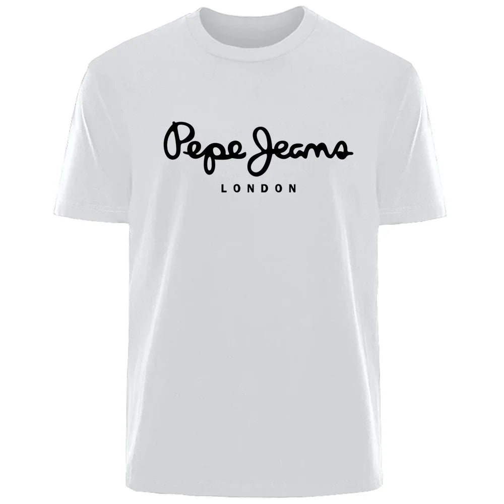 Pepe Jeans T-shirt homme respirant et à séchage rapide, manches courtes, col rond, idéal pour le sport et le style streetwear.