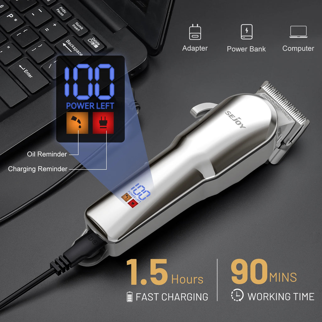 Tondeuse Professionnelle Cheveux, Rechargeable, Multiple Option