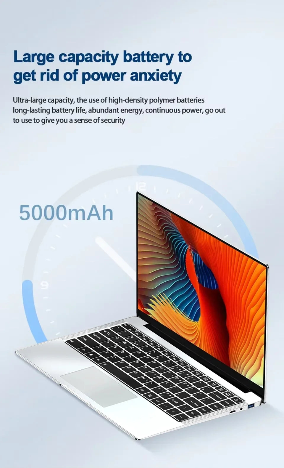 FUCHU – Nouvel ordinateur portable de bureau, Intel Atom A3950, 12 Go de RAM, SSD 2 To, PC Gaming, écran Full HD 1920 × 1080, ordinateur d’étude 14,1 pouces, Windows 11 Pro, ultra-fin.