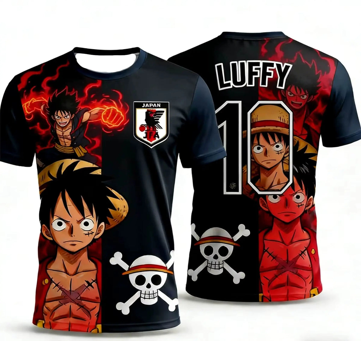 One Piece Luffy Maillot Football Pour Homme et Enfant T-shirt