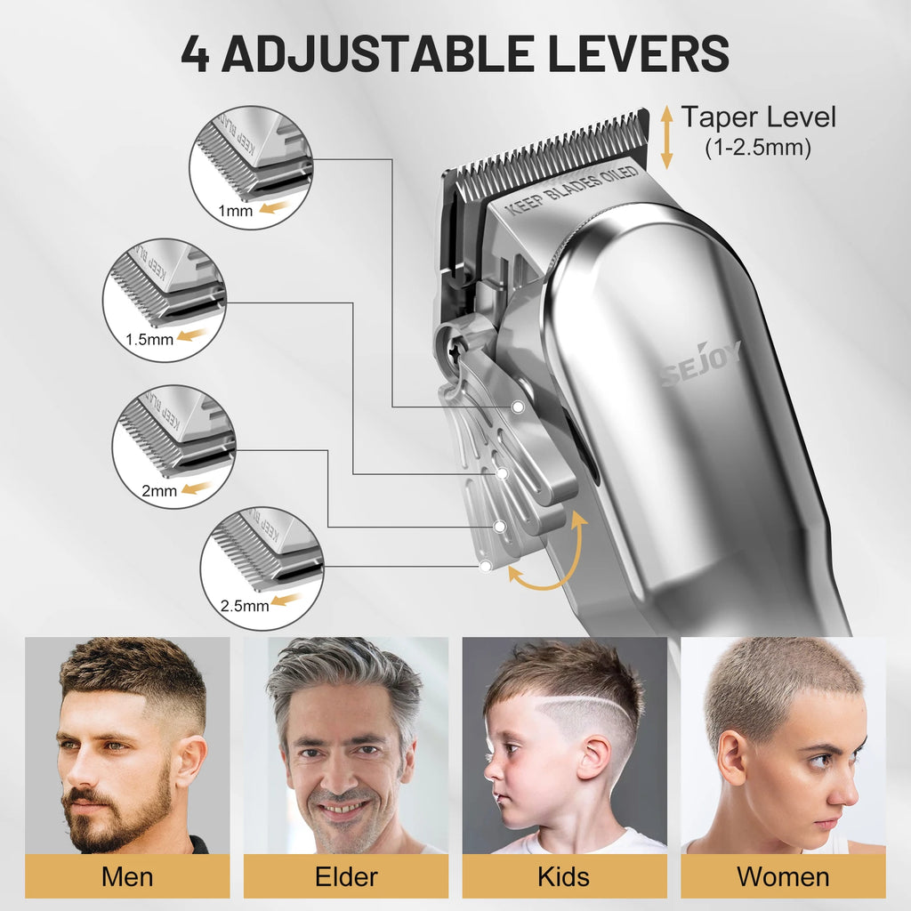 Tondeuse Professionnelle Cheveux, Rechargeable, Multiple Option