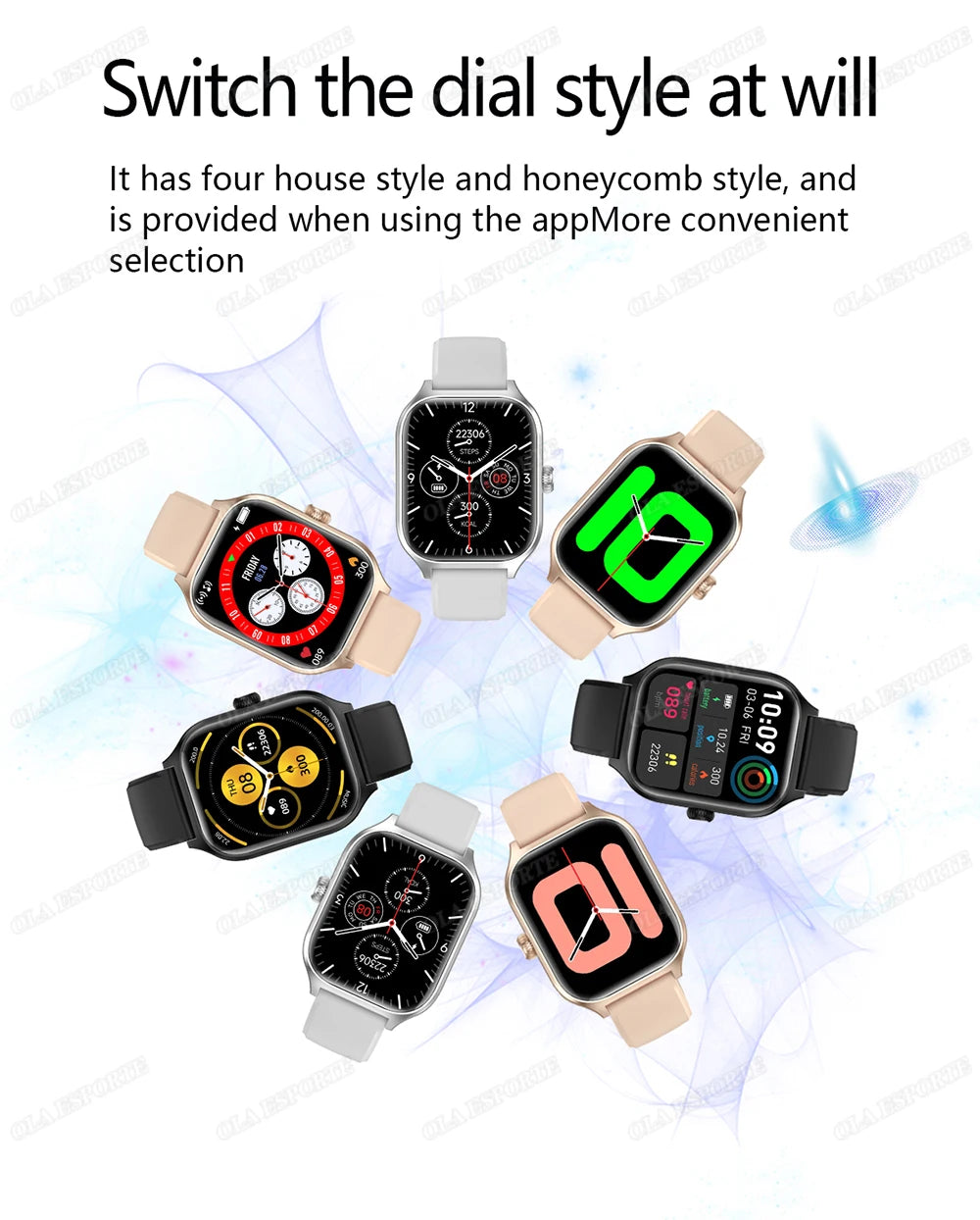 Smart Watch For Android IOS 1.83inch HD Display Bluetooth, Appel, Message, Alerte, Music, Sports, Multiple Mode Smartwatch Ht30