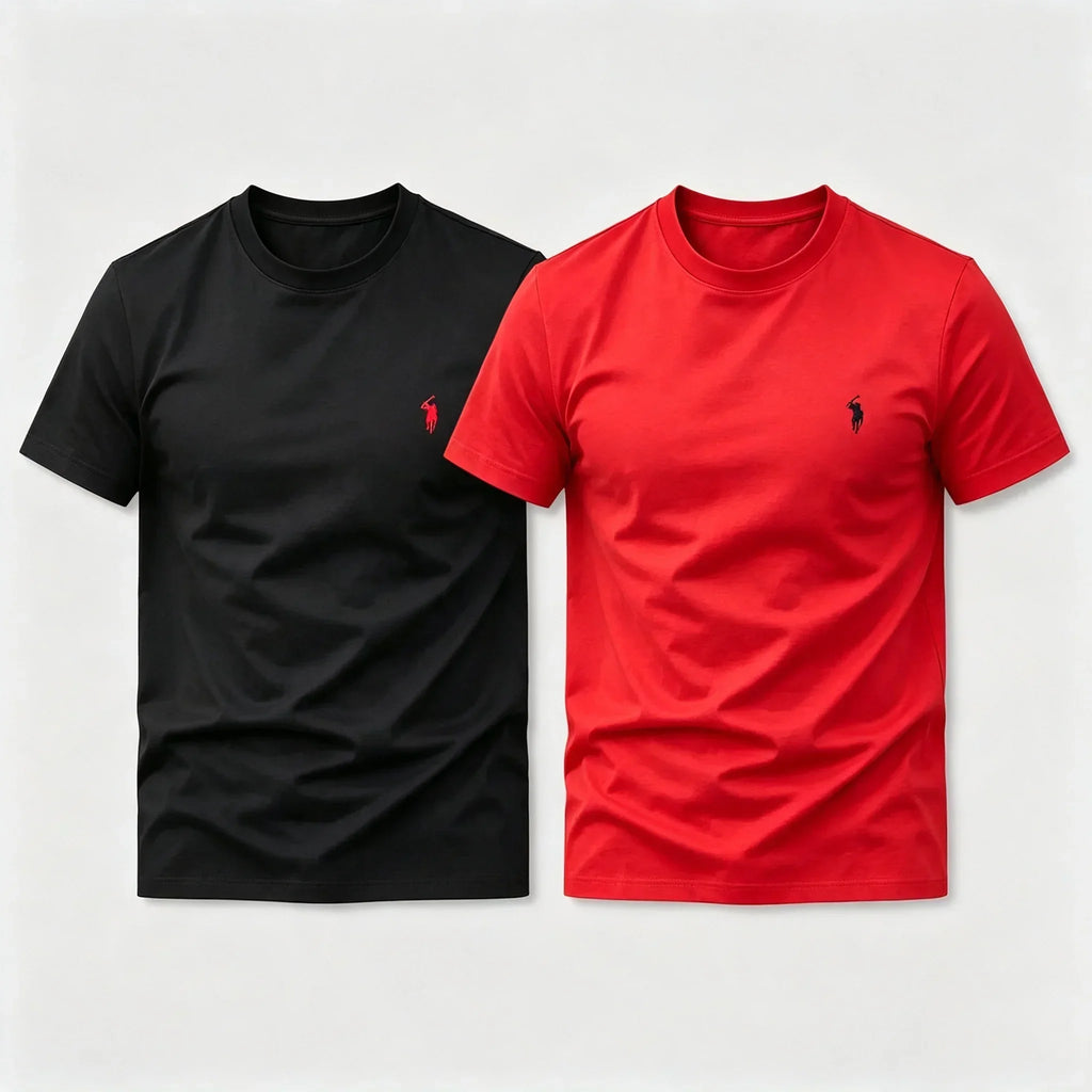 Ralph Lauren T-shirt 100% Pure Cotto, 2 Pieces