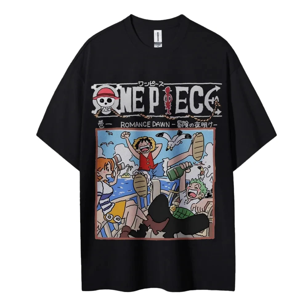 One Piece T-shirt Homme 100 % Coton – T-shirt Manga Japonais