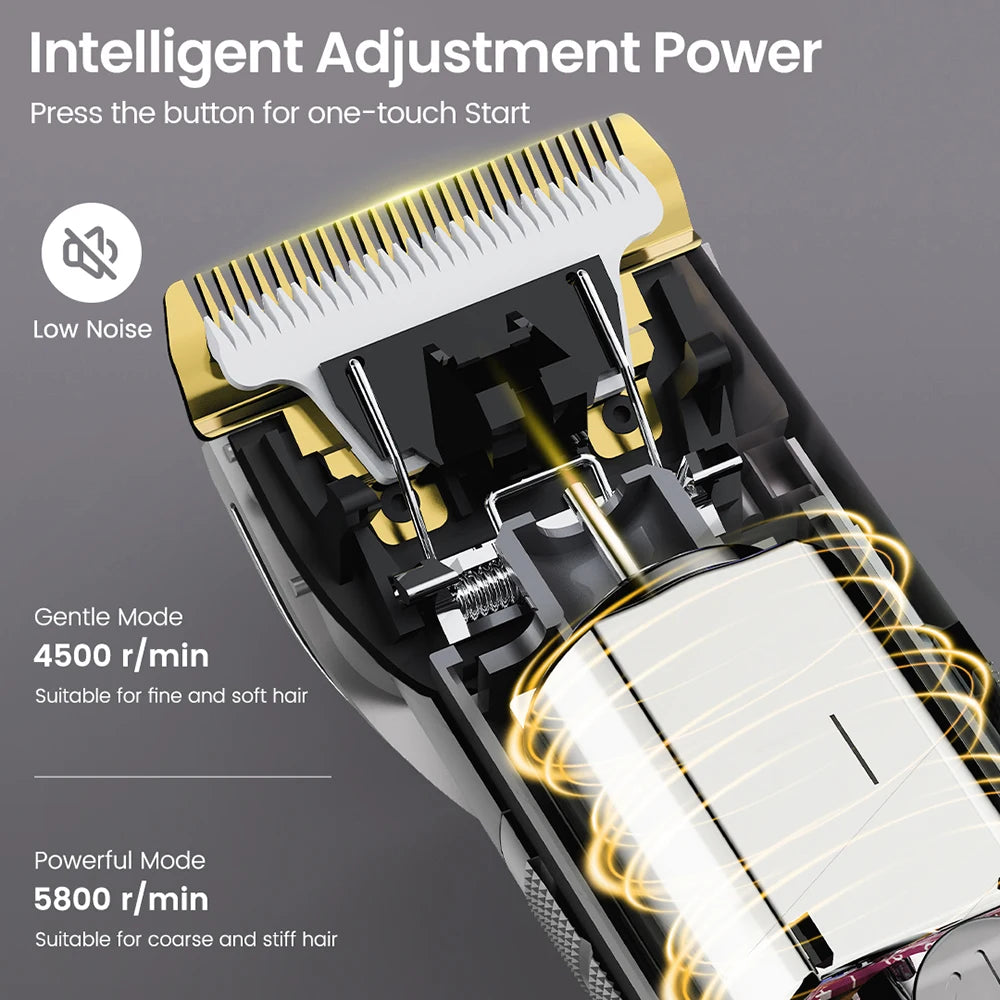 Tondeuse Professionnelle Cheveux, Rechargeable, Multiple Option