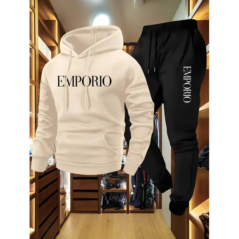 2025 EMPORIO Pull à capuche+pantalon jogging