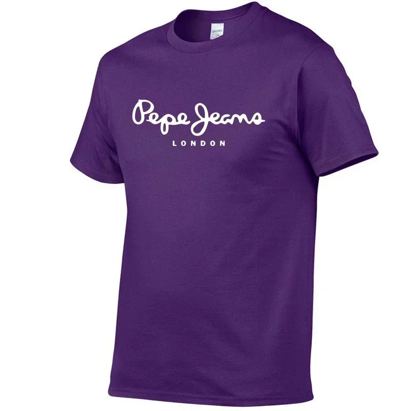 Pepe Jeans T-shirt homme respirant et à séchage rapide, manches courtes, col rond, idéal pour le sport et le style streetwear.