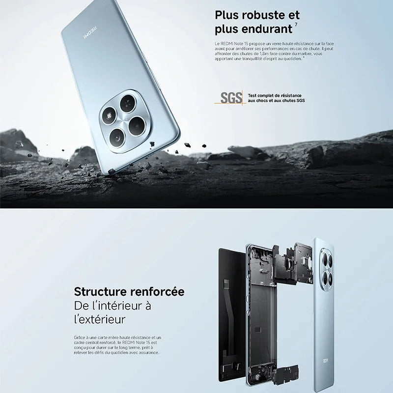 Xiaomi Redmi Note 15 4G, G100-Ultra, 6.77 inches, 120 Hz, 108 MP Camera, 6000 mAh Battery, IP64