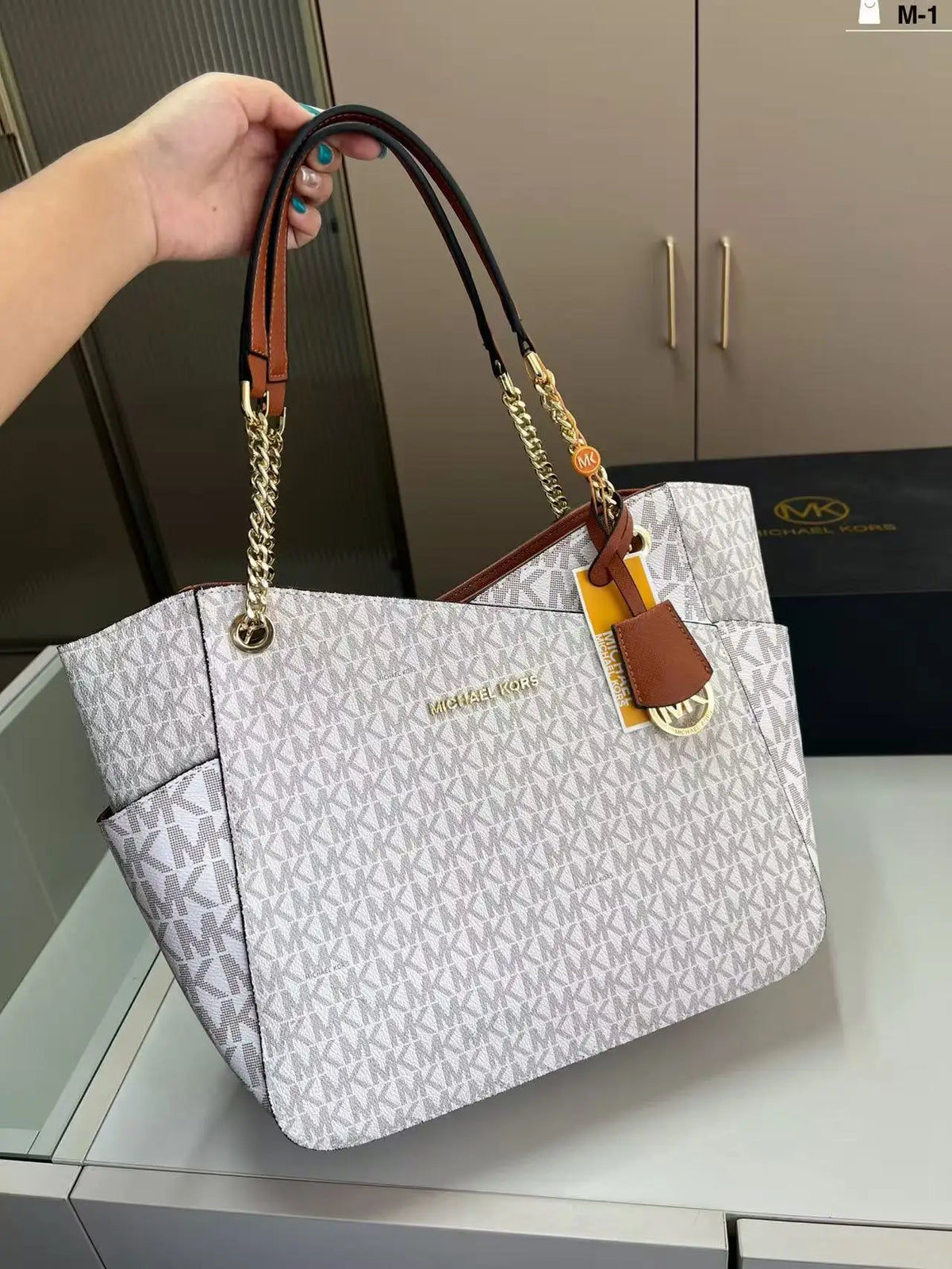 Brand new Michael Kors Jet Set classic high-quality travel chic printed women's tote bag