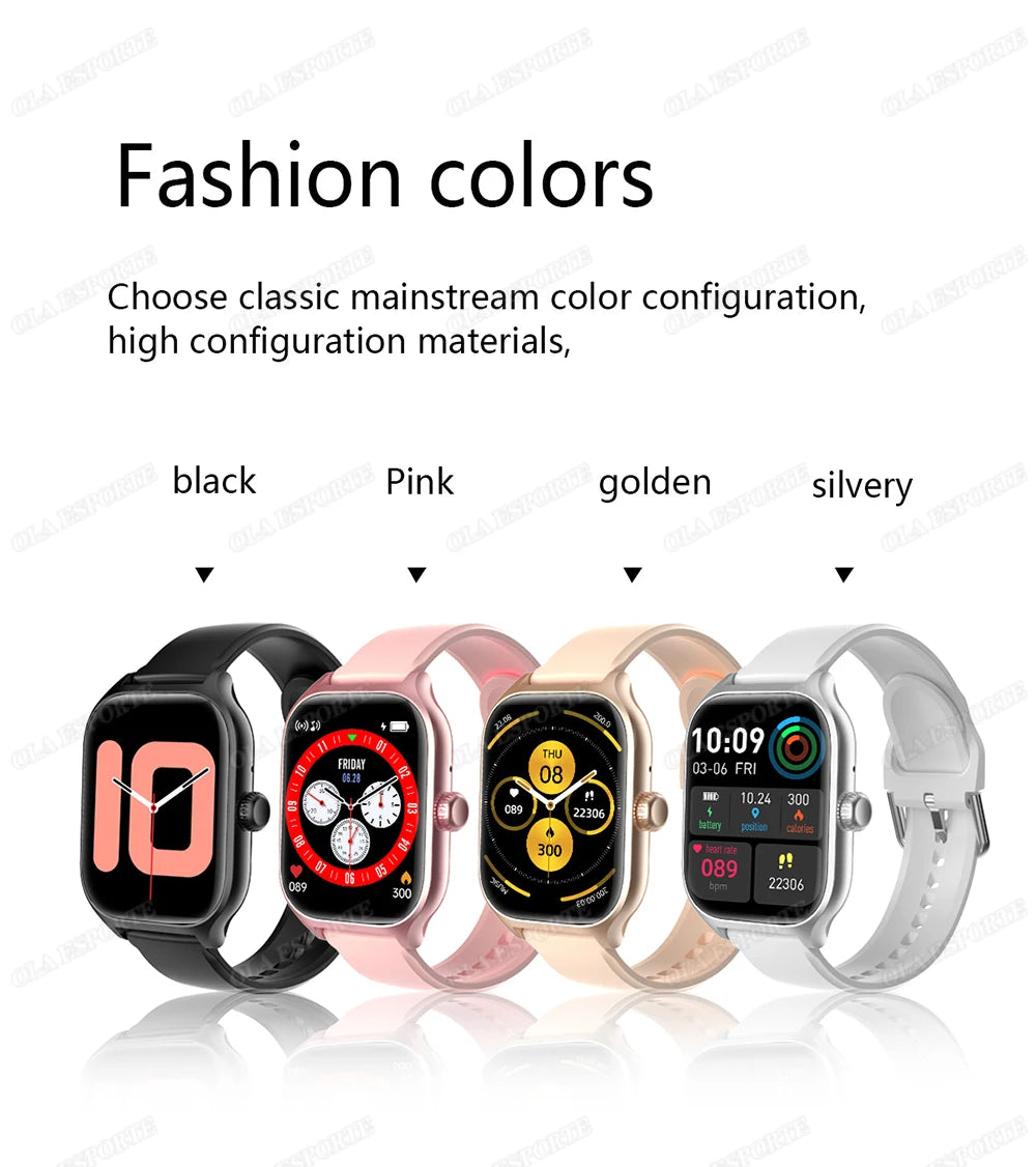 Smart Watch For Android IOS 1.83inch HD Display Bluetooth, Appel, Message, Alerte, Music, Sports, Multiple Mode Smartwatch Ht30