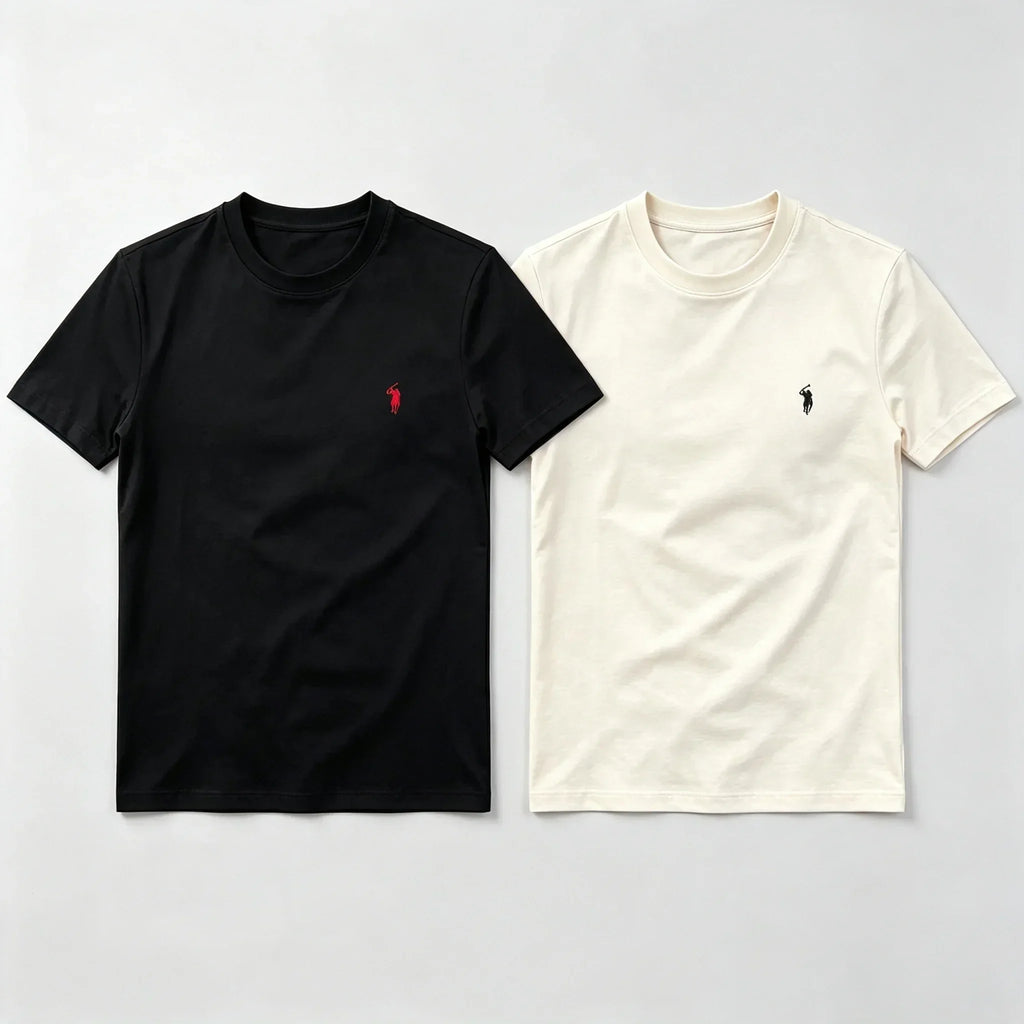 Ralph Lauren T-shirt 100% Pure Cotto, 2 Pieces