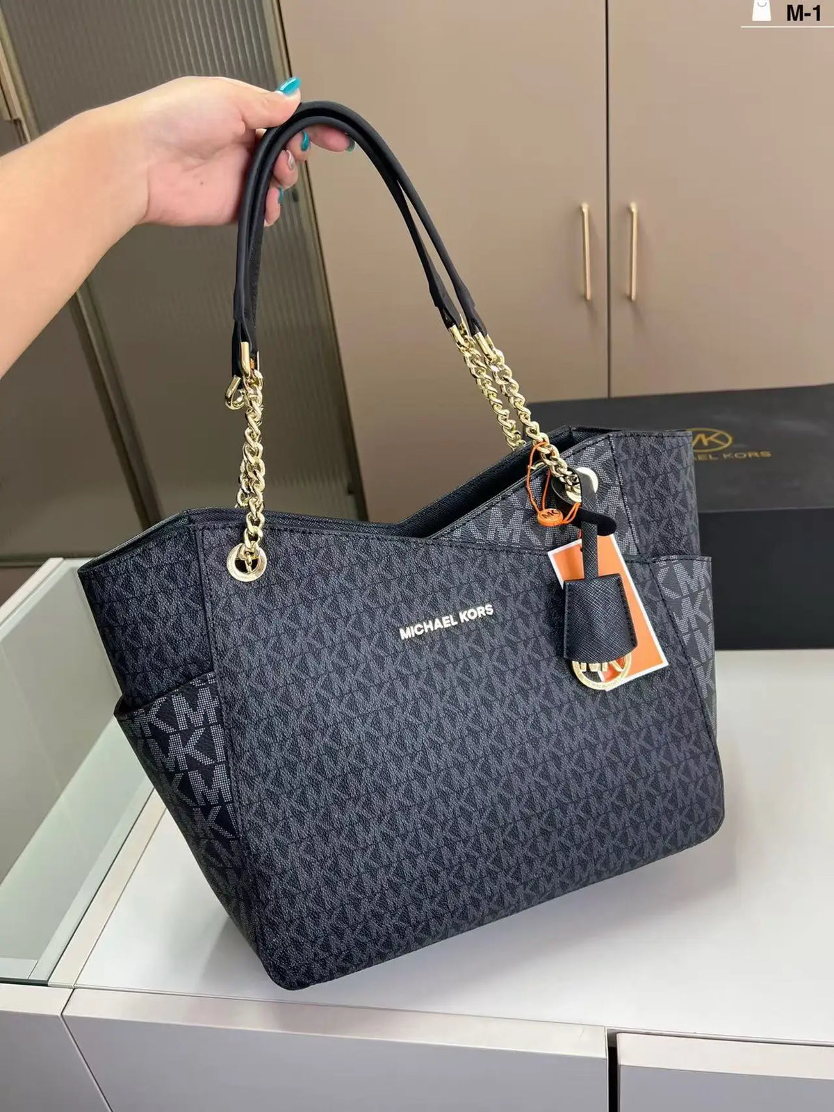 Brand new Michael Kors Jet Set classic high-quality travel chic printed women's tote bag
