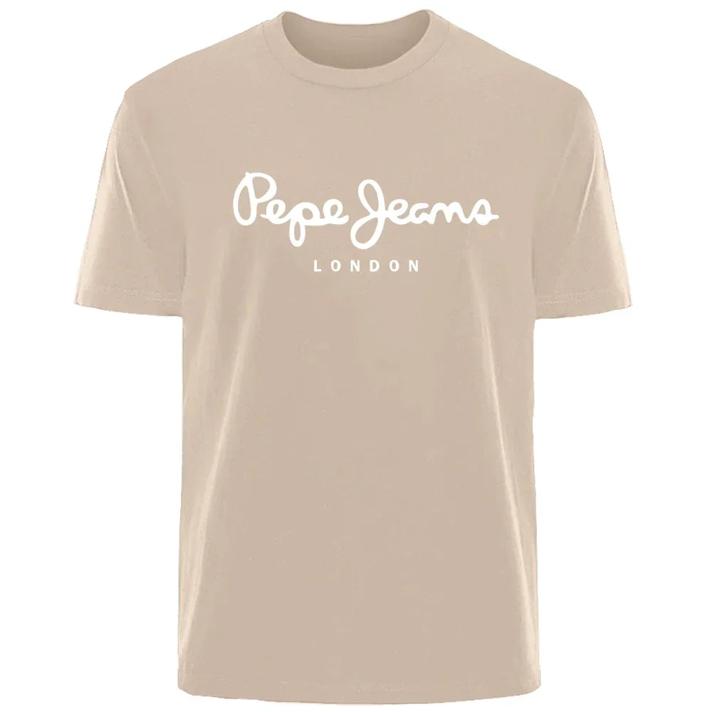 Pepe Jeans T-shirt homme respirant et à séchage rapide, manches courtes, col rond, idéal pour le sport et le style streetwear.