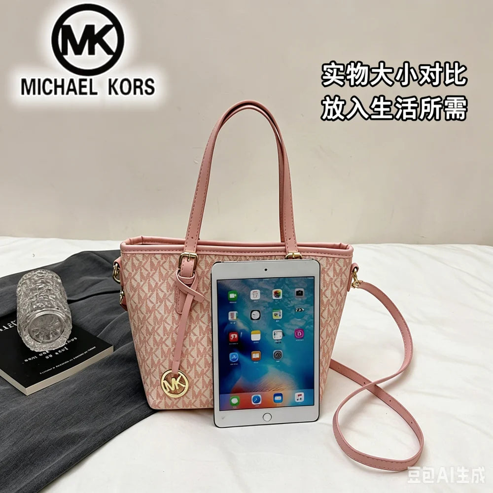 Michael Kors New Urban Women's Luxury Fashion Commuter Bag Casual Handbag MK Classic Old Flower Single Shoulder Crossbody Bag