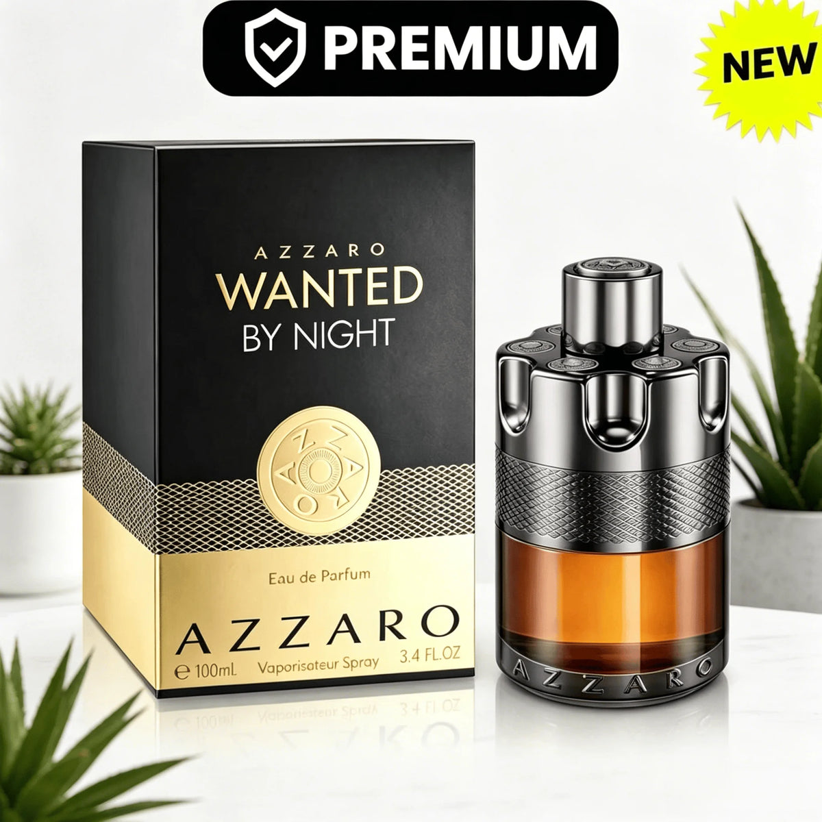 Azzaro Wanted By Night Eau De Parfum Homme 100ML With Original Longue tenue