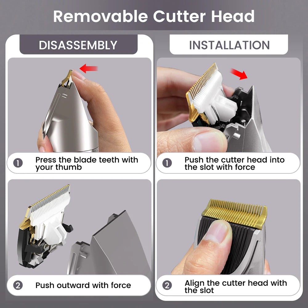 Tondeuse Professionnelle Cheveux, Rechargeable, Multiple Option