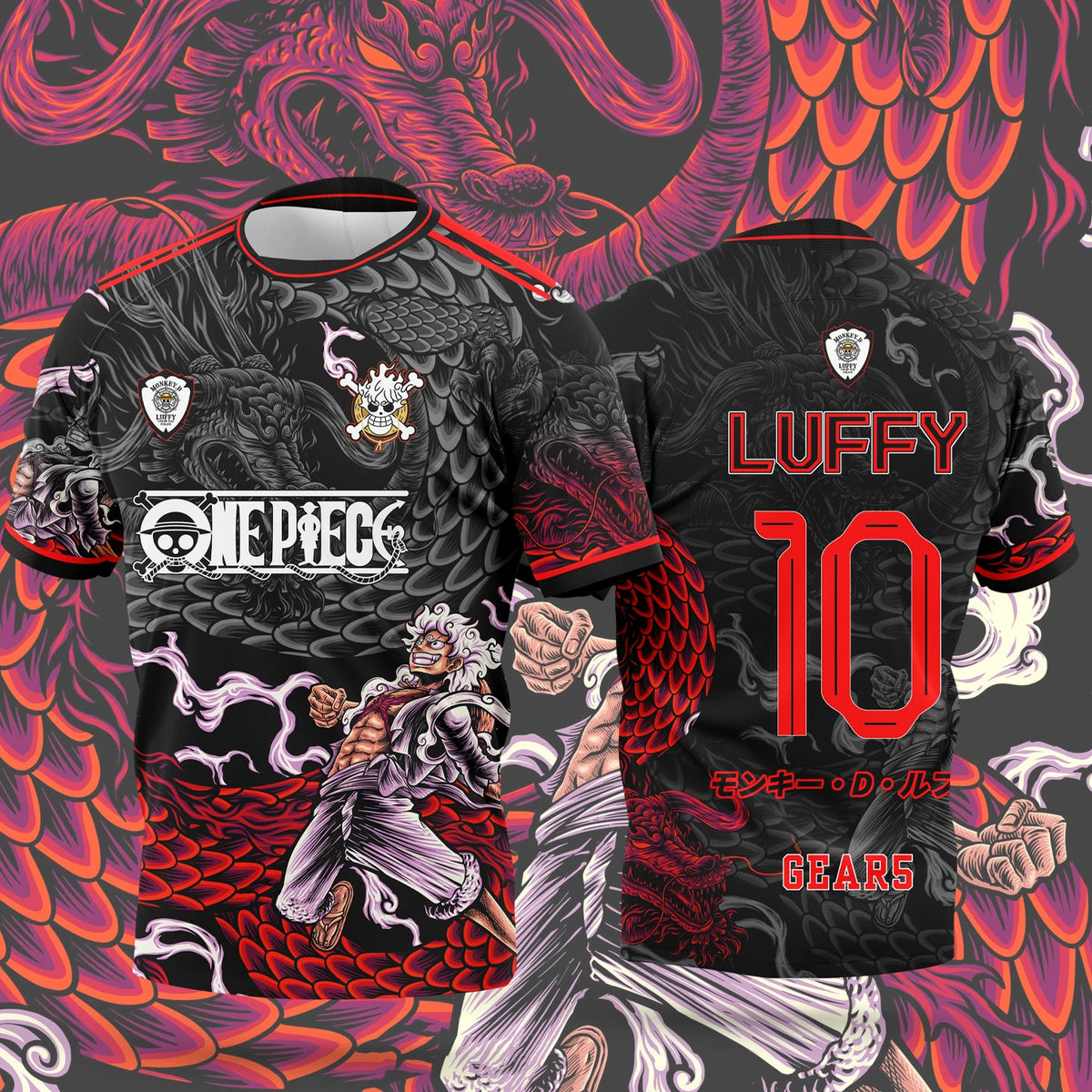One Piece 2026 T-shirt Luffy Manga pour Homme - 3D Printed