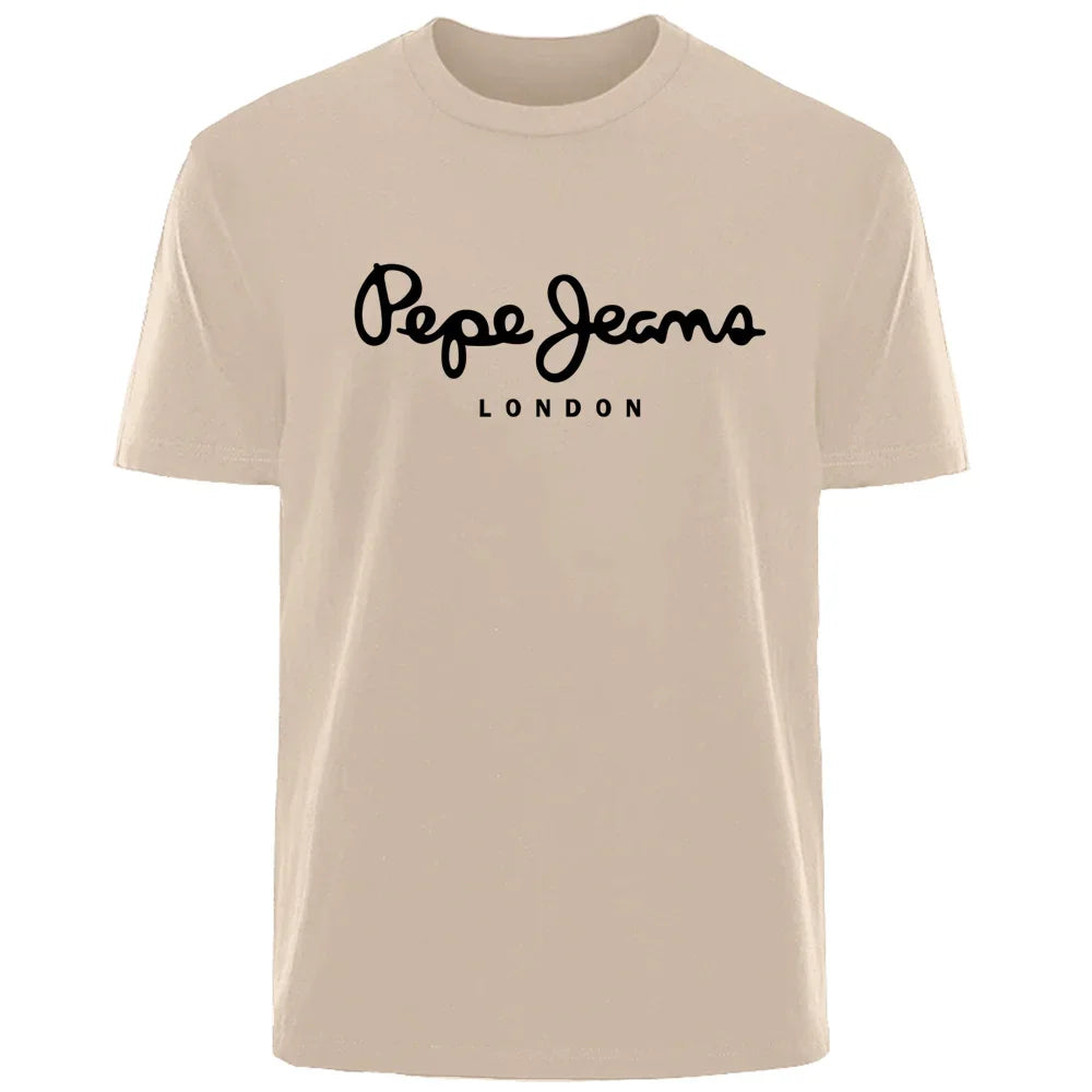 Pepe Jeans T-shirt homme respirant et à séchage rapide, manches courtes, col rond, idéal pour le sport et le style streetwear.