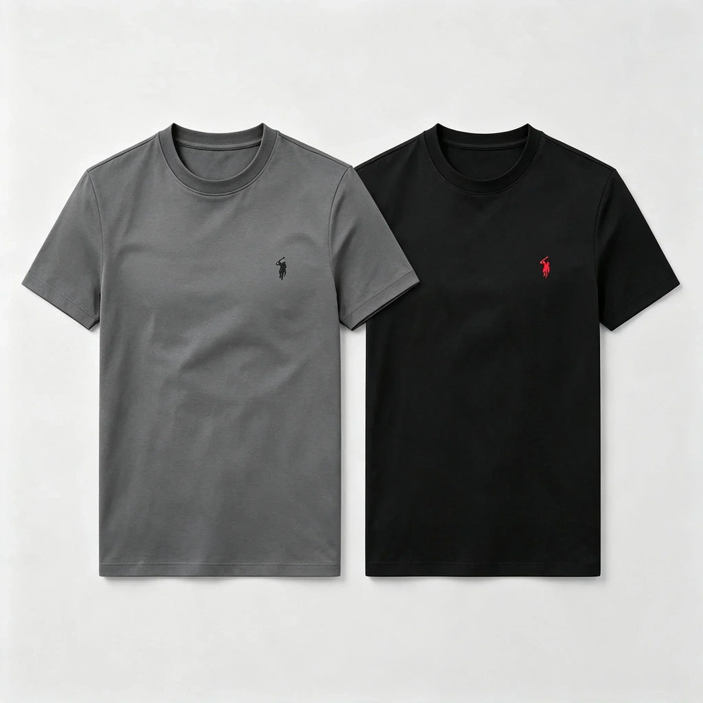 Ralph Lauren T-shirt 100% Pure Cotto, 2 Pieces